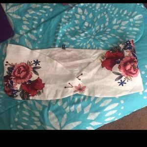 NEW ZAFUL Tie Crop Top